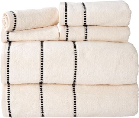 Luxury Cotton Towel Set 6pc - Quick Dry