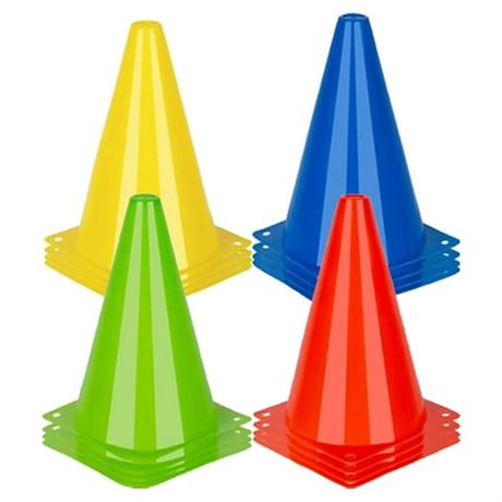 9 Inch Soccer Cones, 12 Pack for Training