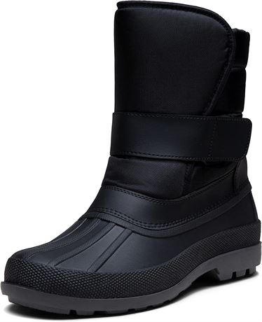 Size 11 Jousen Men's Winter Boots Amy692a - Black