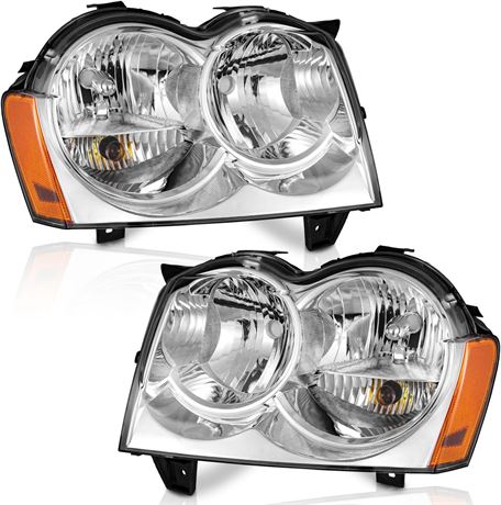 2005-07 Jeep Grand 4-Dr Headlights Assembly