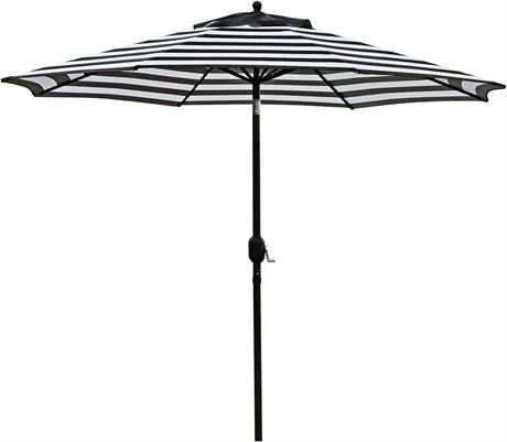 Sunnyglade 9' Patio Umbrella (Black and White)