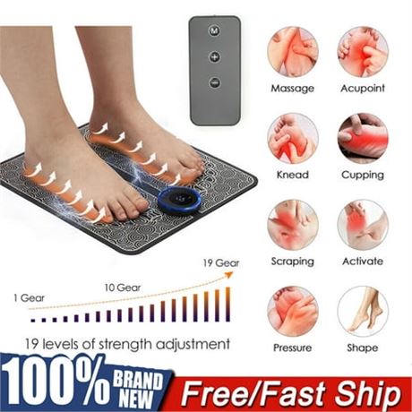 Hinzonek 19-Speed LCD EMS Foot Massager