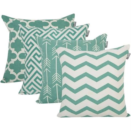Accent Home Printed Cushion Covers 18x18