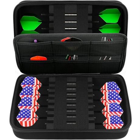 GWCASE 16 Darts Case for Steel and Soft Tip