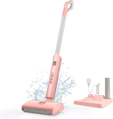 Cordless Electric Mop, 60 mins runtime, White