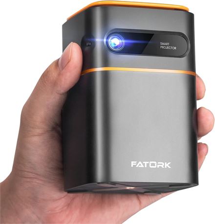 FATORK 5G WiFi DLP Mini Projector, 1080P HD