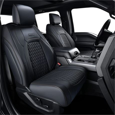 Ford F150 Seat Covers, 2015-2023, Black