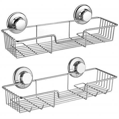 SANNO Suction Cup Shower Caddy 2-Pack