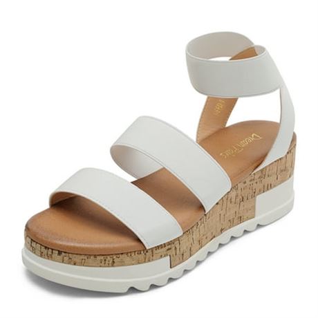 DREAM PAIRS REED-1 WHITE Sandals Size 11
