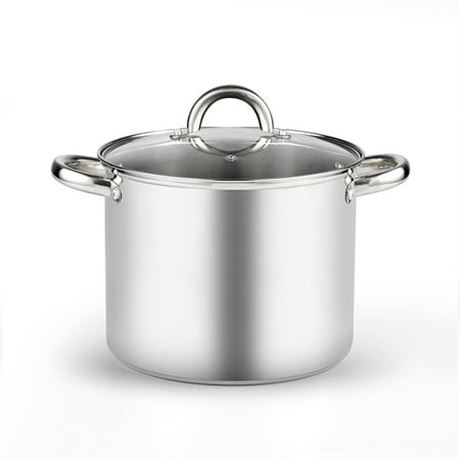 Cook N Home Stockpot with Lid, 8-Quart