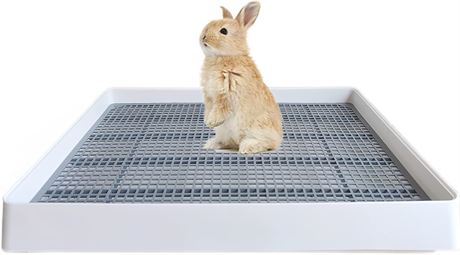 PODOO Rabbit Large Litter Box, 22x18x3 Inches