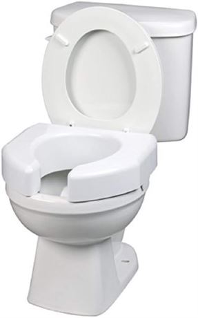 SP Ableware 3-Inch Elevated Toilet Seat, White