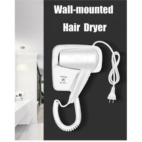 Wall Mount Hair Dryer for Home/Hotel Use