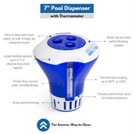 Aquatix Pro Chlorine Dispenser, Large, Blue