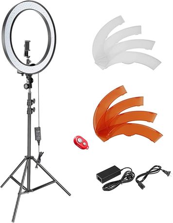 Neewer 18" LED Ring Light Kit with 78.7" Stand