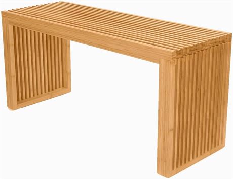 Bamboo Bench 35.43Lx12.99Wx16.93H