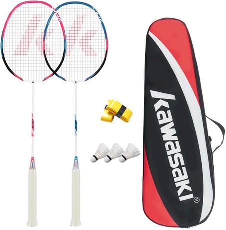 Kawasaki 2 Player Badminton Set, 2 Shuttles