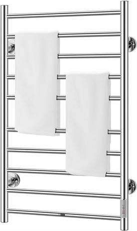 VIVOHOME Electric Heated Towel Rack, 10 Steel Bars