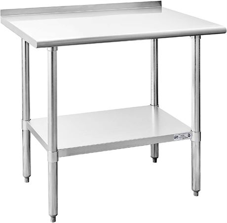 24x36'' Hally Stainless Steel Prep Table