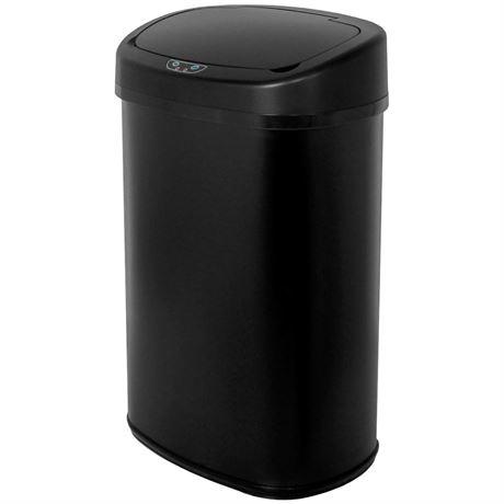Stainless Steel Trash Can 13Gal/50L-Silver