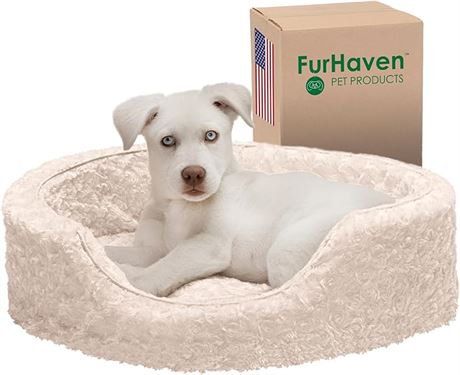 Furhaven Dog Bed, Oval 19x15x5.5