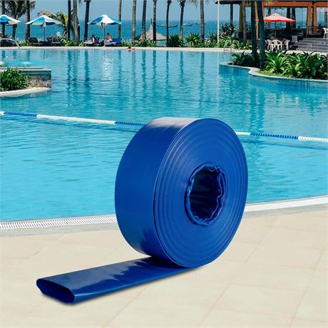 3 in. Dia x 105 ft. PVC Discharge Hose, Blue