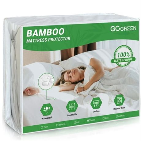 Gogreen Protector, Queen, 6"-16", Bamboo