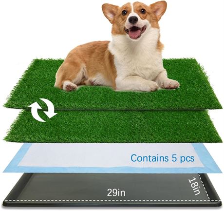 Oiyeefo Dog Grass Pad, 29x18, Medium