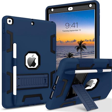 BENTOBEN iPad 9/8/7 Gen 10.2" Case, Navy/Black