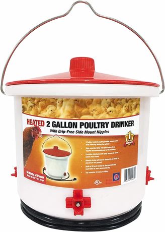 Farm Innovators HB-60P Heated 2G Poultry Drink