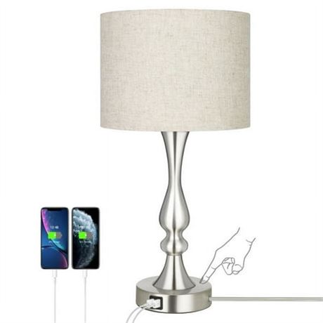 DEWENWILS Touch Lamp with 2 USB Ports