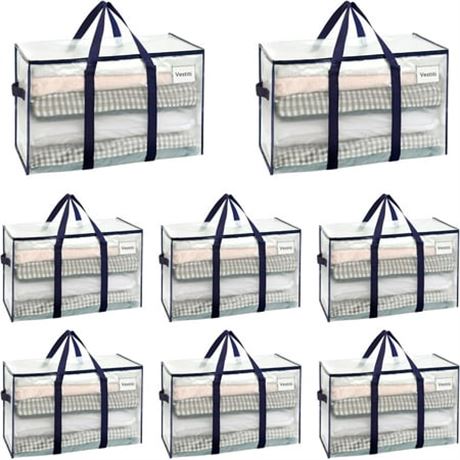 VENO 8 Pack XL Heavy Duty Foldable Storage Bag