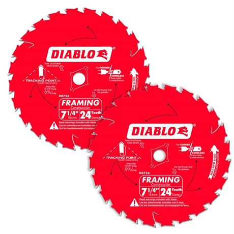 7-1/4 in. 24-Tooth Saw Blade Value Pack