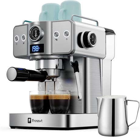 Frossvt Espresso Machine, 20 Bar, 1.8L/60oz