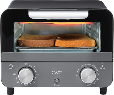 600W Mini Toaster Oven, Timer, 450 Degrees