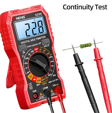 ANENG Digital Multimeter Tester Measures AC/DC Voltage,DC Current Ohm Amp Meter,