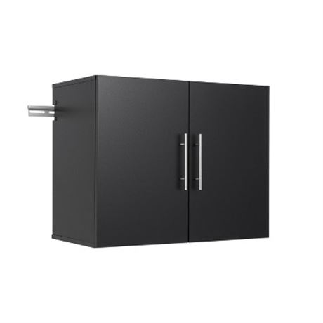 30" Black Upper Storage Cabinet - Prepac