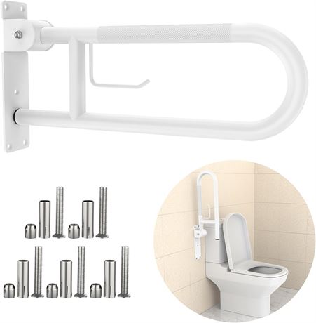 Toilet Grab Bar 22.4 Inch, Anti-Slip, U Shaped