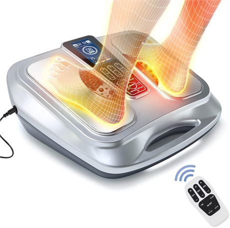OSITO Foot Circulation Stimulator with Heat (FSA or HSA Eligible), EMS Foot Mass