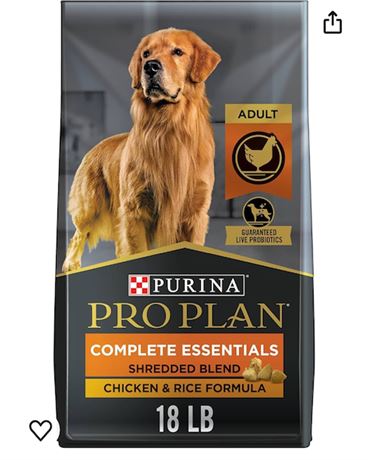 Purina Pro Plan High Protein Dog Food With Probiotics for Dogs, Shredded Blend C