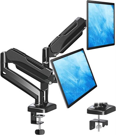 Dual Monitor Arm, Desk Mount, 13-32" Screens