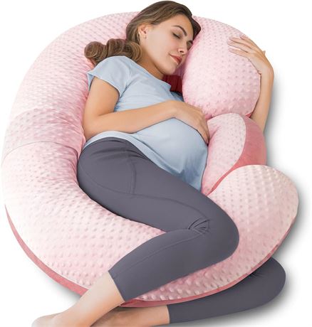 QUEEN ROSE E Pregnancy Pillow, 60in Pink