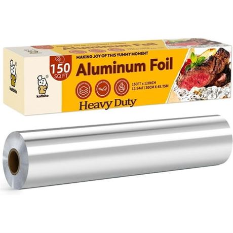 Katbite Heavy Duty Aluminum Foil 12inx150SQFT