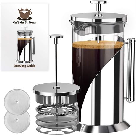 Stainless Steel French Press - 34oz