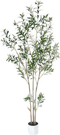 7ft Fluffy Artificial Olive Tree Indoor