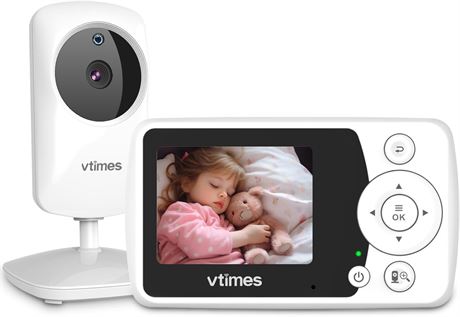 VTimes Baby Monitor with Camera, 1000ft Range