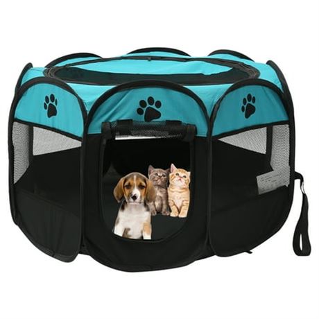 ODOMY Foldable Pet Tent Playpen, Indoor/Out