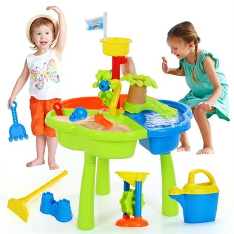 Yexmas Sand Water Table for Toddlers, 3 in 1