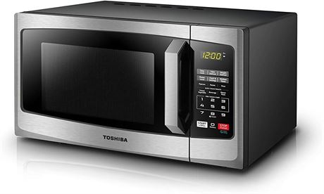 TOSHIBA Microwave, 0.9 Cu Ft, Stainless