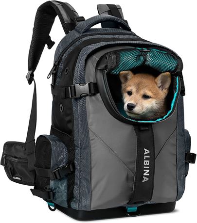 ALBINA Small Dog Carrier, Waterproof, Gray